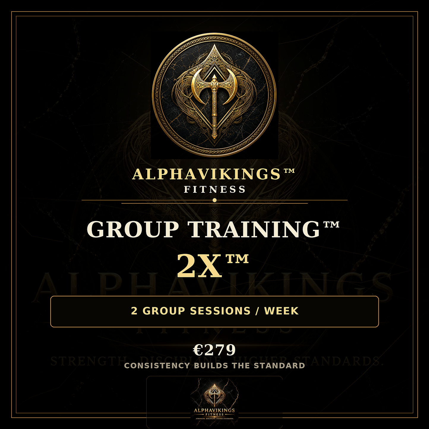 ALPHAVIKINGS™ | GROUP TRAINING™ 2X™ — 2 Group Sessions / Week — €279