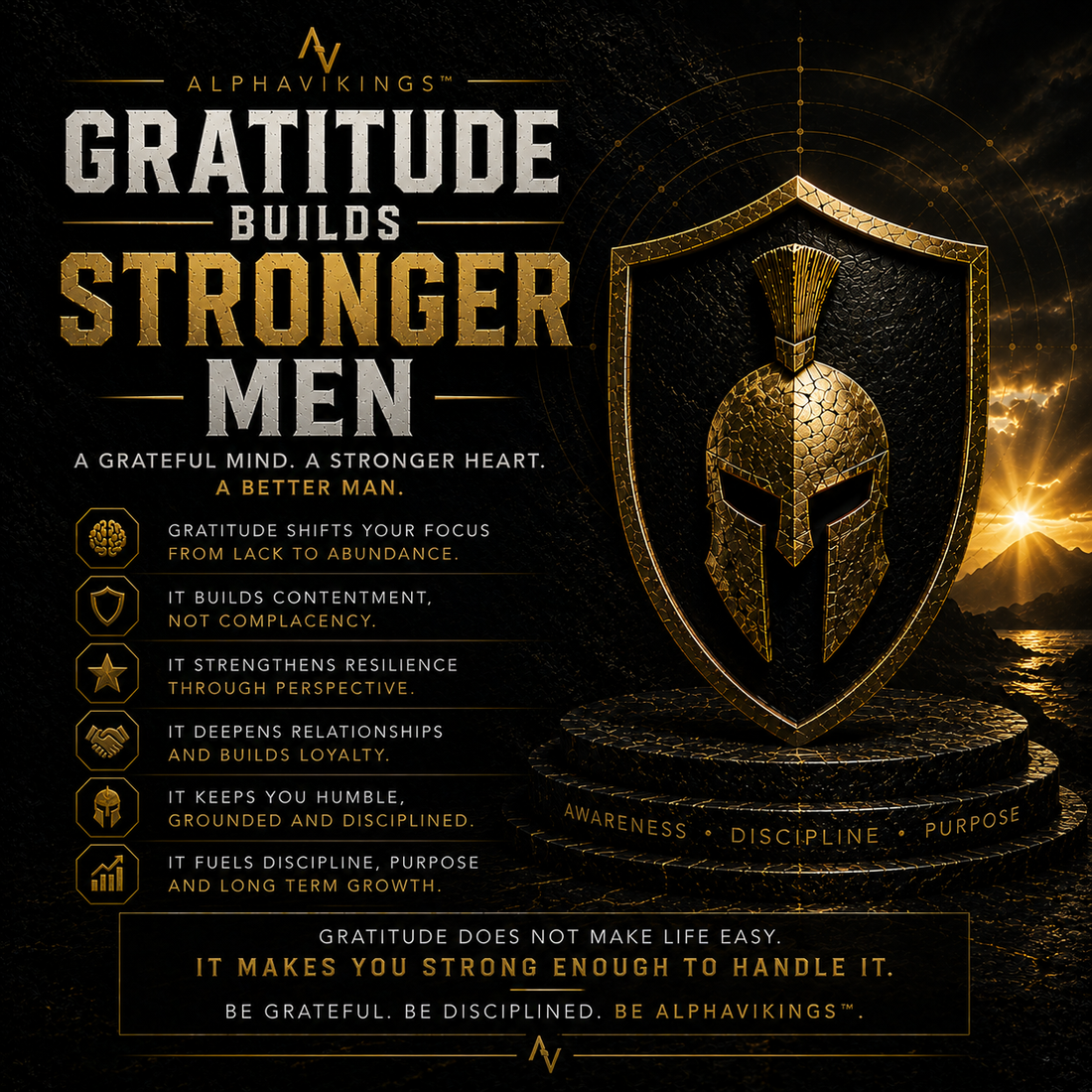 Gratitude Builds Stronger Men