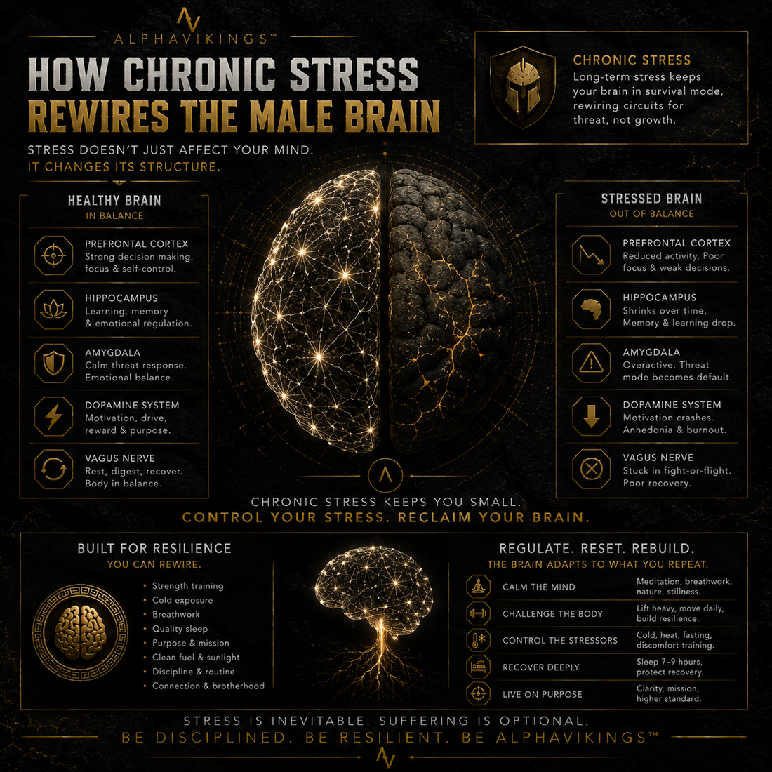 How Chronic Stress Rewires the Male Brain