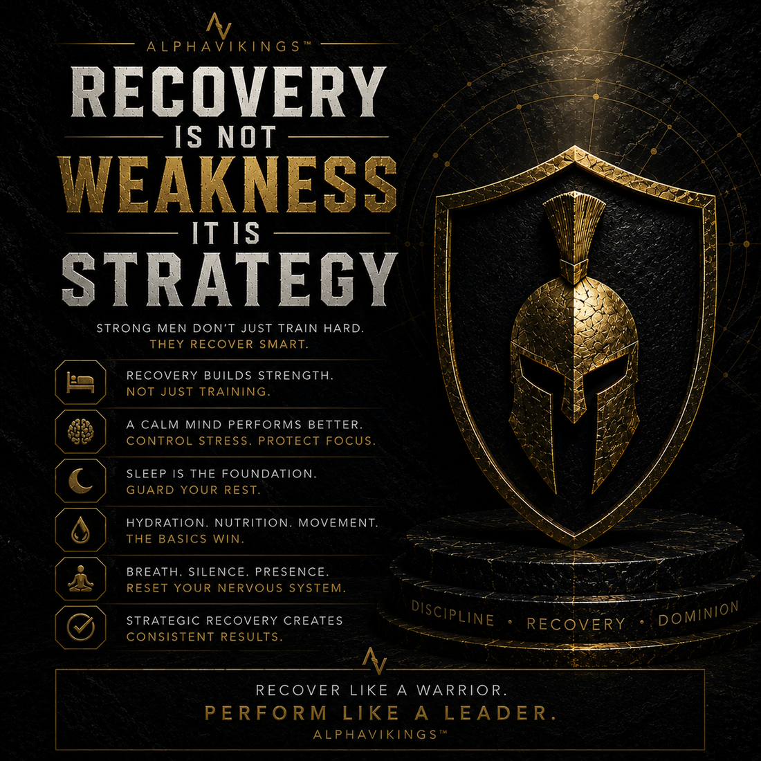 Recovery Is Not Weakness — It Is Strategy