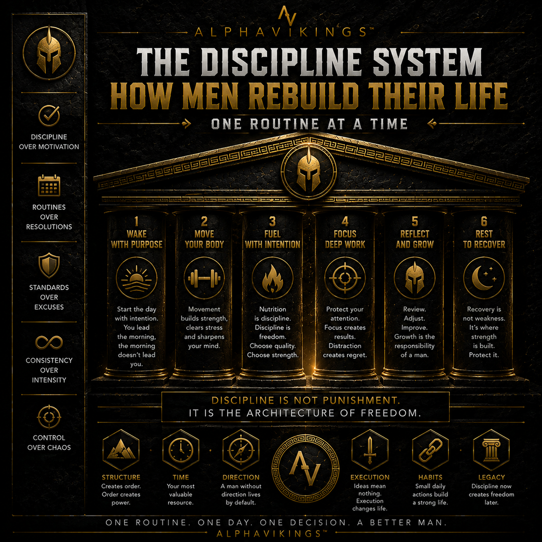 The Discipline System: How Men Rebuild Their Life One Routine at a Time