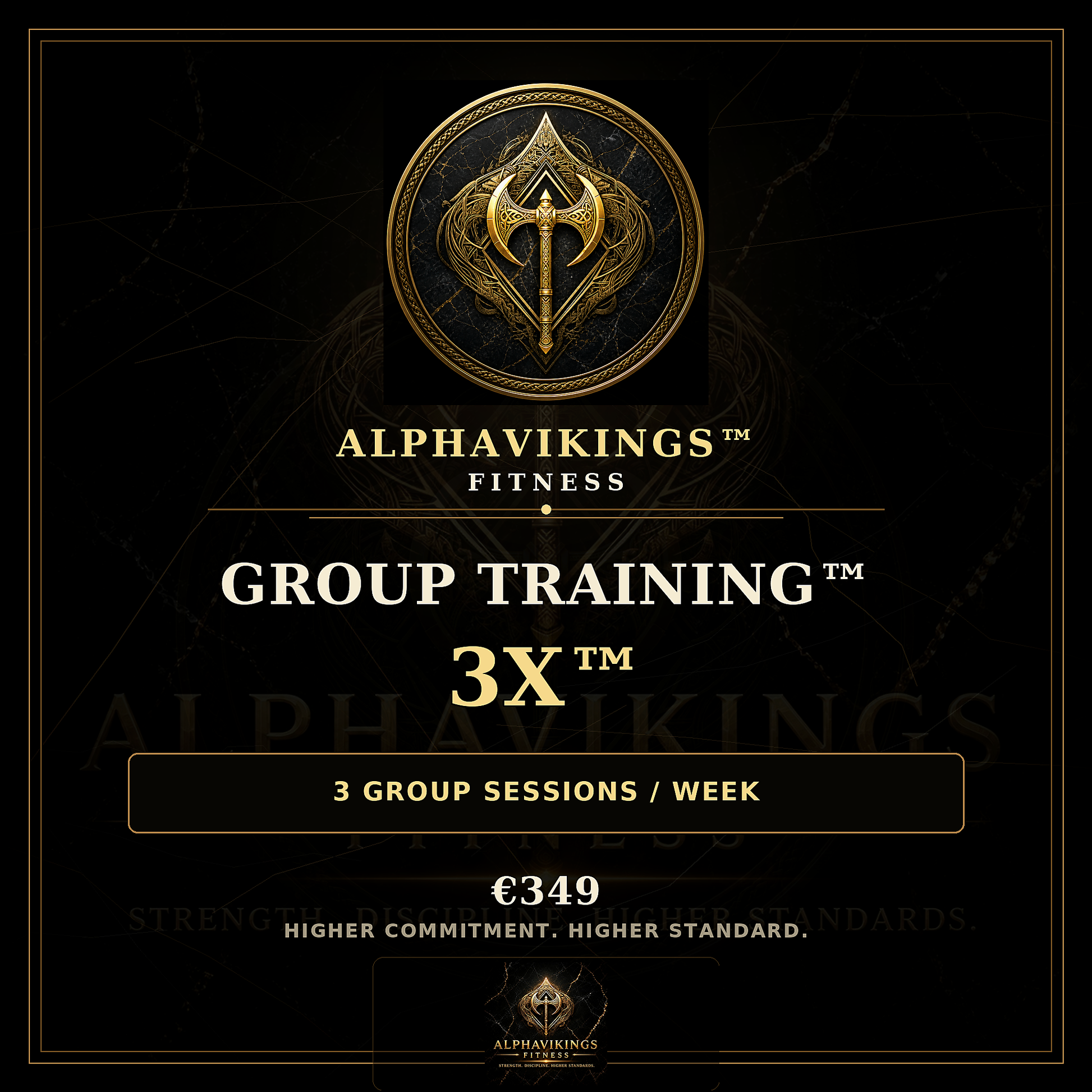 ALPHAVIKINGS™ | GROUP TRAINING™ 3X™ — 3 Group Sessions / Week